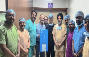 एसीआई के डॉक्टरों ने कोरोनरी धमनी में जमे कैल्शियम को डायमंड कोटेड ड्रिल डिवाइस की मदद से नसों के अंदर महीन चूर्ण के रूप में पीसकर निकाला