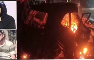 छत्तीसगढ़-दुर्ग में तेज रफ्तार कार के पेड़ से टकराने से लगी आग, दो लोगों की मौके पर मौत और दो गंभीर