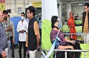 छत्तीसगढ़-रायपुर के एम्स और मेकाहारा अस्पताल पहुंचे राजस्व मंत्री टंकराम वर्मा, मरीजों से स्वास्थ्य की ली जानकारी