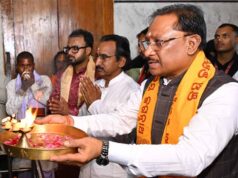 सीएम विष्णु देव साय ने जगन्नाथ मंदिर में टेका माथा, प्रदेश की सुख-समृद्धि की कामना