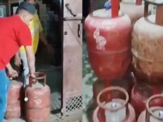यूपी के हापुड़ में गैस सिलेंडरों की जमाखोरी पकड़ी गई, एक घर से 55 भरे सिलेंडर मिले