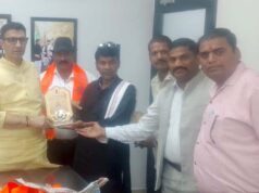 अधिमान्य पत्रकार नेतृत्व समिति के द्वारा जीतू पटवारी से की मुलाकात