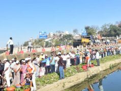 प्रधानमंत्री कृषि सिंचाई योजना के तहत जल गंगा संवर्धन अभियान में स्टॉप डैम और चेक डैम का मरम्मत व नवीनीकरण कार्य