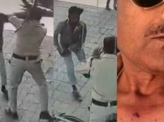 पुलिसकर्मी पर हमला पेट्रोल पंप पर बेकाबू भीड़: तेल के लिए मचा बवाल, पुलिसकर्मी पर फेंका टैंक का ढक्कन