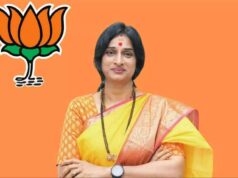 मस्जिद पर तीर वाले बयान के बाद फिर सुर्खियों में माधवी, एयरपोर्ट पर क्या किया ऐसा?