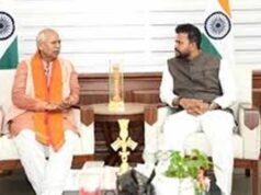 अम्बिकापुर हवाई सेवा पर सांसद चिंतामणि का स्वागत, केंद्रीय नागरिक उड्डयन मंत्री से भेंट