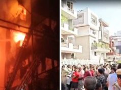 विवेक विहार में आग के कहर ने ली 9 जानें, चार मंजिला इमारत में लगी आग