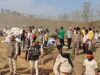 डबरीपानी में कार्रवाई शुरू: बुलडोजर से महामाया पहाड़ के अतिक्रमण हटाए जाएंगे, पुलिस बल मौजूद