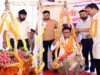 जन्मदिवस पर मौसमी फलों और लड्डू से तौले गए वित्त मंत्री ओपी चौधरी