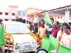 ड्रोन पायलट प्रशिक्षण हेतु महिला कृषकों का दल जशपुर से रायपुर रवाना