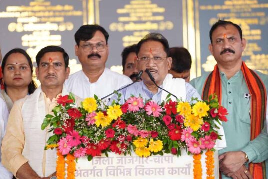 मुख्यमंत्री विष्णु देव साय ने जांजगीर-चांपा जिले में 295 करोड़ रुपये से अधिक के 341 विकास कार्यों का किया लोकार्पण एवं भूमिपूजन