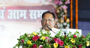 मुख्यमंत्री साय नवनिर्मित नगर पंचायत शिवनंदनपुर के शपथ ग्रहण समारोह में हुए शामिल