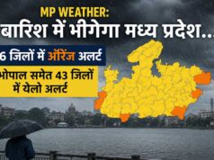 प्रदेश में झमाझम बारिश के आसार, 6 जिलों में ऑरेंज अलर्ट, 43 जिलों में येलो चेतावनी जारी