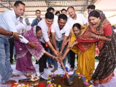 सरोरा में विकास की दोहरी सौगात- 1.60 करोड़ के मिनी स्टेडियम और 11.86 लाख के आंगनबाड़ी भवन का हुआ लोकार्पण-भूमिपूजन