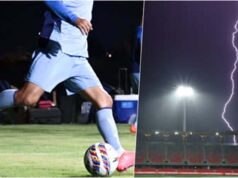 मैदान में गिरी बिजली बनी काल, 24 वर्षीय फुटबॉलर सोफवान अवाए की मौत