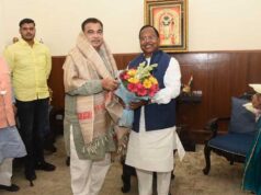 मंत्री रामविचार नेताम ने केंद्रीय परिवहन मंत्री नितिन गडकरी से दिल्ली में की सौजन्य मुलाकात