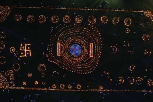 GPM में सेवा संकल्प अभियान का भव्य शुभारंभ, 11 हजार दीपों से जगमगाया मल्टीपर्पस स्कूल मैदान