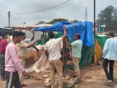 अमरकंटक में अवैध अतिक्रमण हटाने की गई कार्रवाई