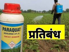 सरकार का बड़ा फैसला: पैराक्वेट डाइक्लोराइड के इस्तेमाल पर रोक, कंपनियों को बचा स्टॉक नष्ट करने के निर्देश