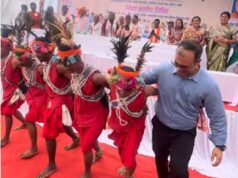 कांकेर में दिखा लोक संस्कृति का रंग, ग्रामीणों संग थिरके कलेक्टर